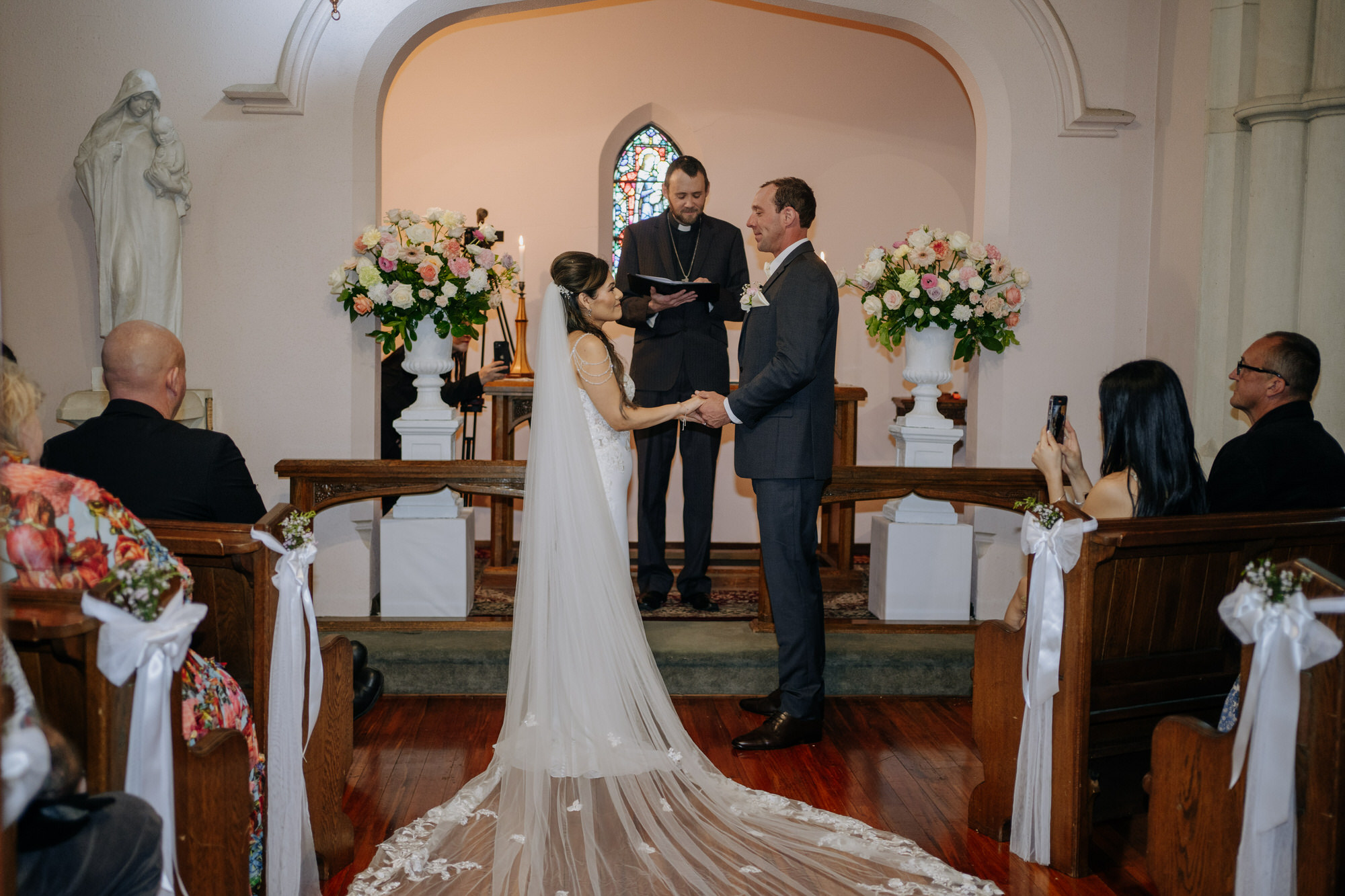 A candid moment from Marilyn and Simon’s St Pauls Church wedding (31 of 82)