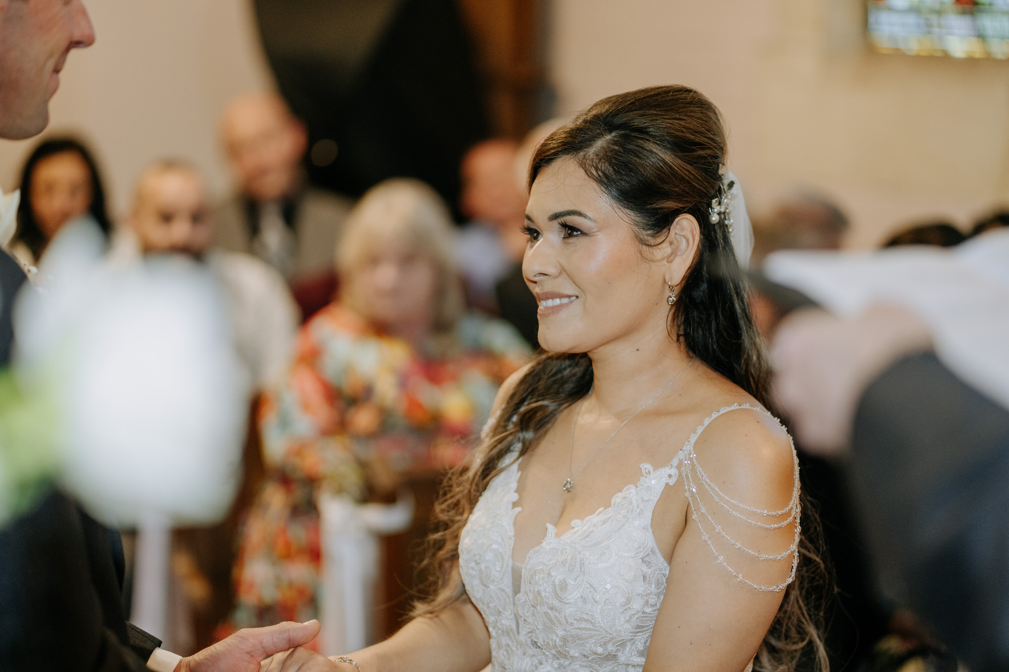 A candid moment from Marilyn and Simon’s St Pauls Church wedding (35 of 82)