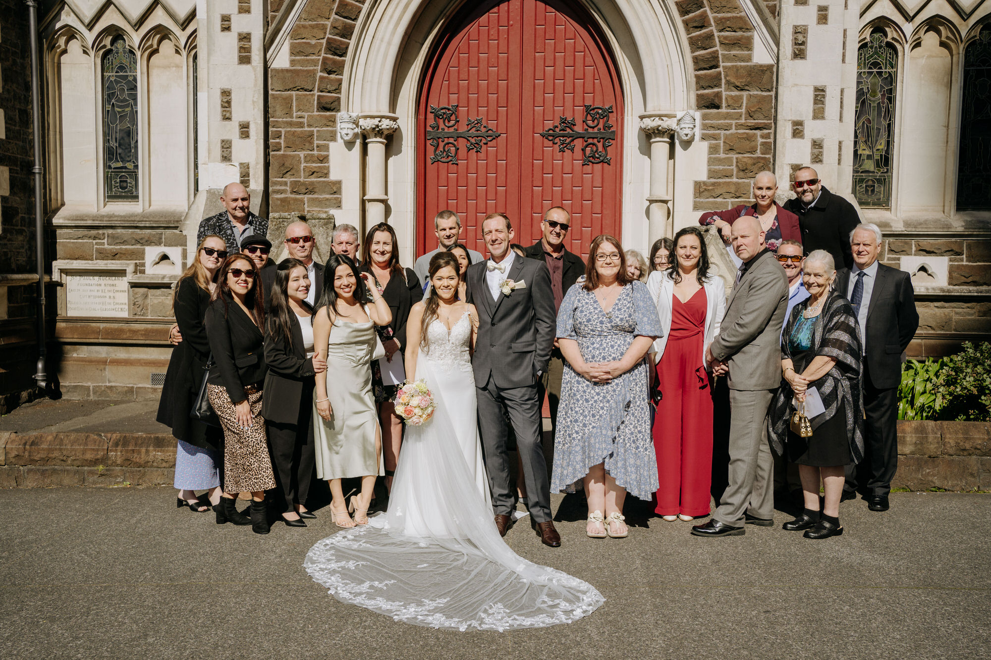 Marilyn and Simon celebrating their wedding at St Pauls Church (40 of 82)