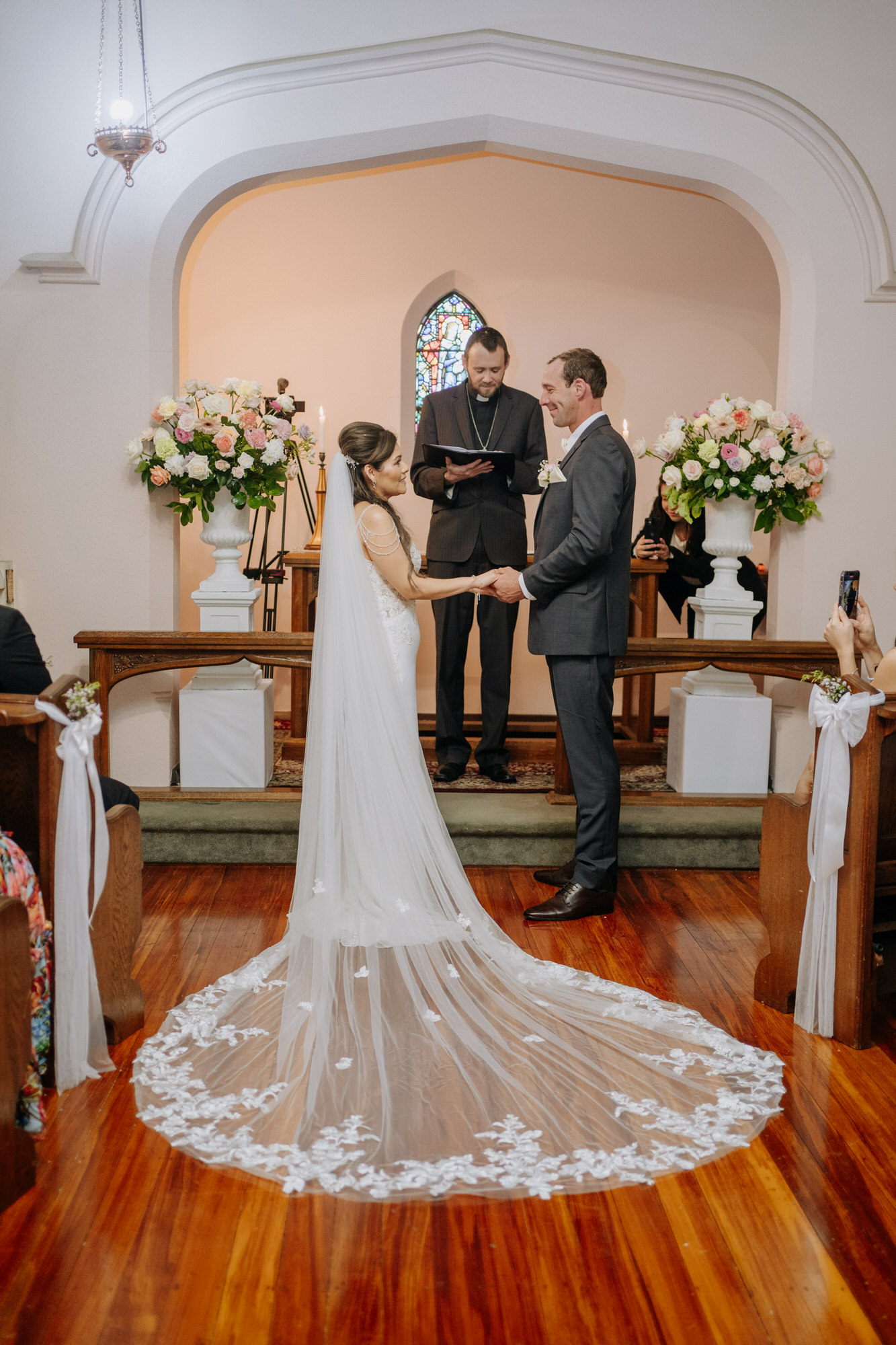 Marilyn and Simon celebrating their wedding at St Pauls Church (32 of 82)
