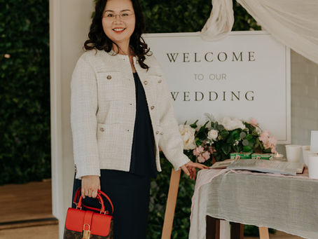 Exchanging vows at Tui Hills, a real wedding photographed by Popin Wedding