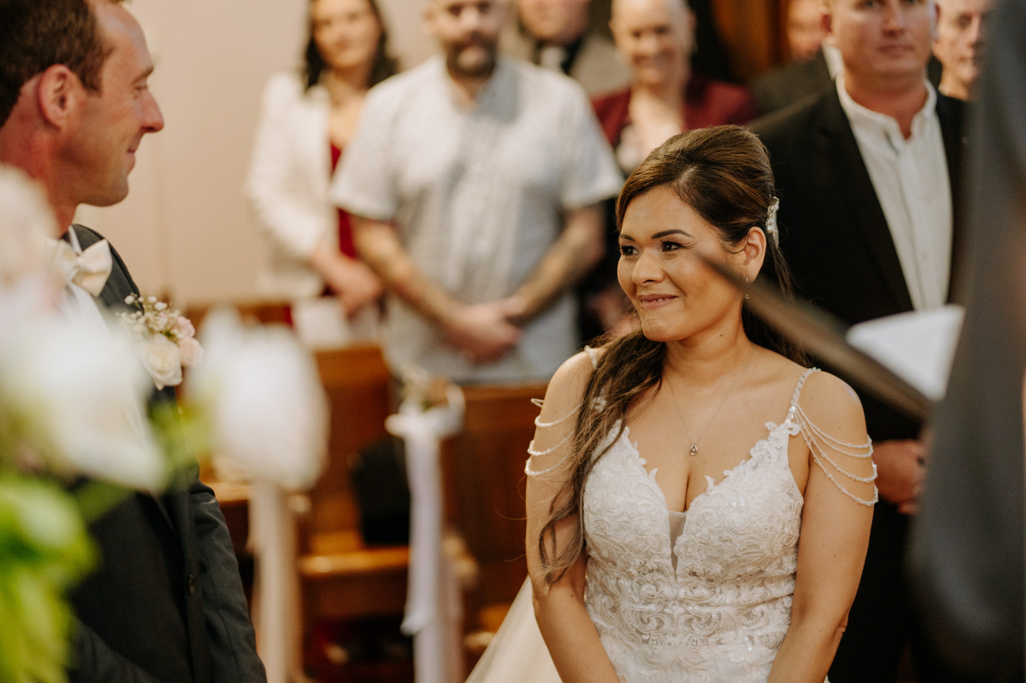A candid moment from Marilyn and Simon’s St Pauls Church wedding (23 of 82)