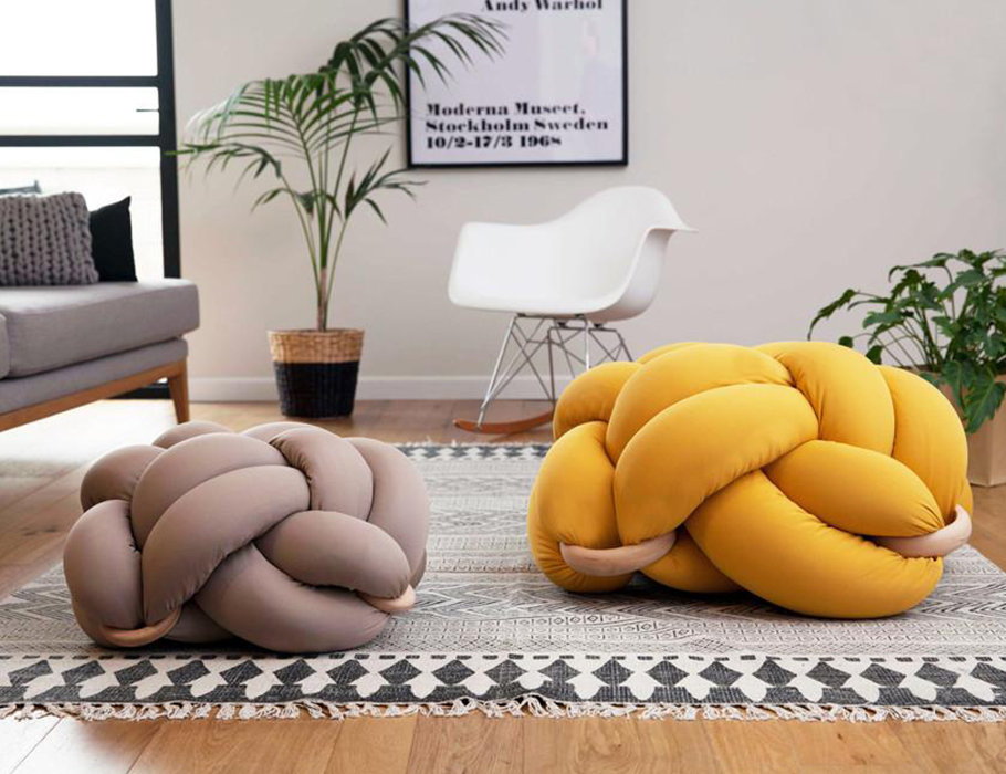 knot floor pillow