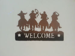 COWBOYS  WELCOME SIGN