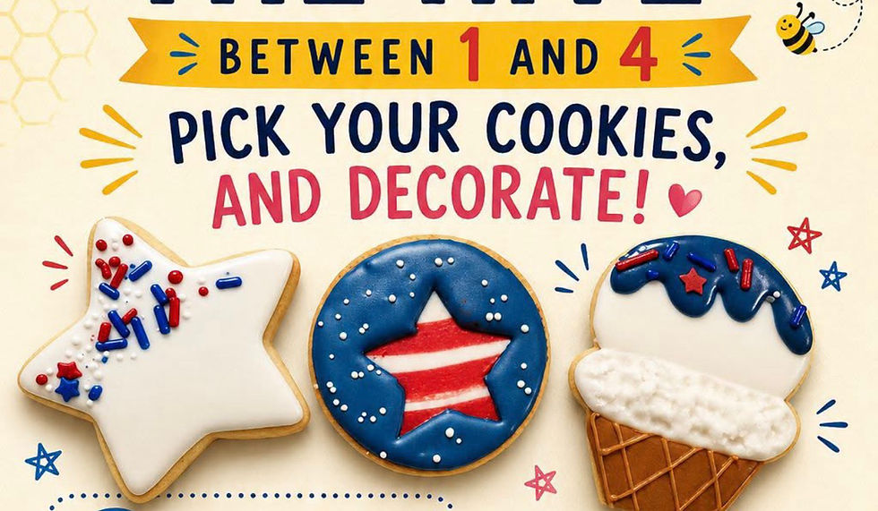 Decorate cookies with Jamie B