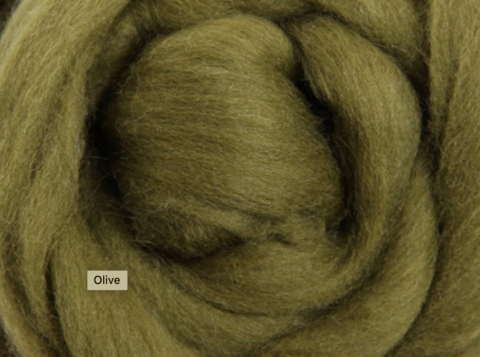 Thumbnail: Merino sliver-greens, neutrals