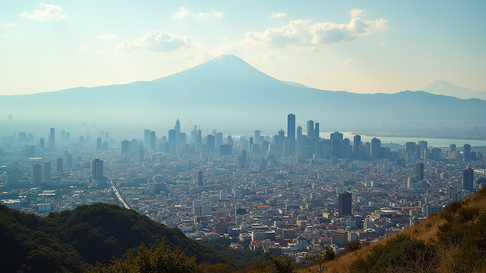 Vista panorâmica de Santiago do Chile com a Cordilheira dos Andes ao fundo