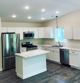 Open Concept Kitchen in New Home Build