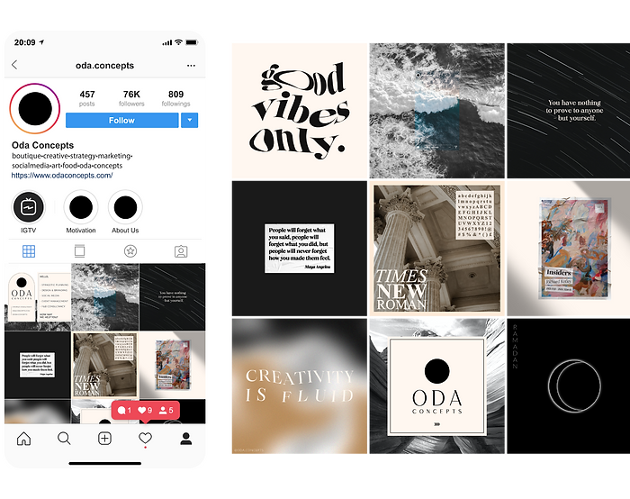 Social media content