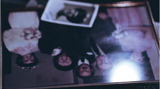 The last photograph of my  grand- mother’s full  family, kept among her most prized posessions.