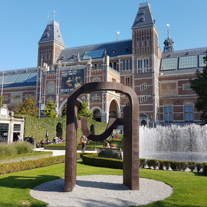 Chillida in Rijksmuseum Gardens