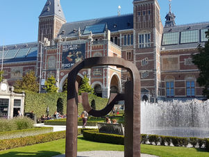 Chillida in Rijksmuseum Gardens
