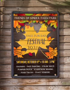 Friends of Kinder Farm Park Fall Fun Day Festival Flyer
