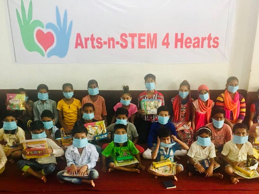 Providing Art Kits and School Supplies to Children in India
