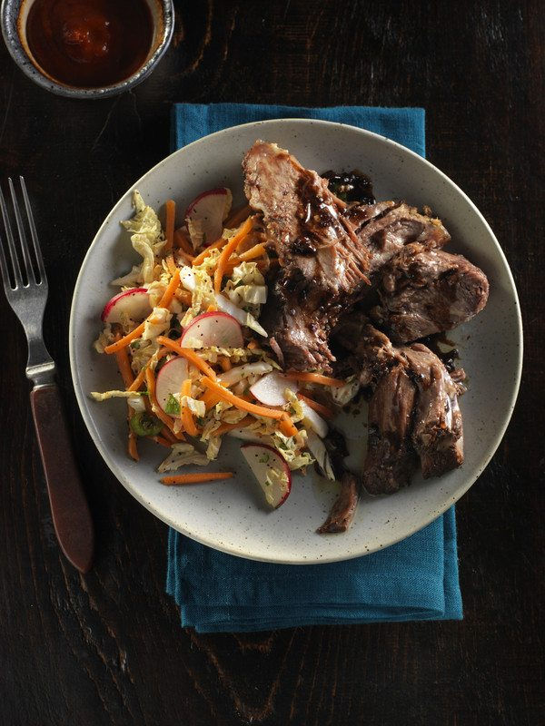 Slow-cooker Vietnamese Style Beef Pot Roast with Asian Slaw