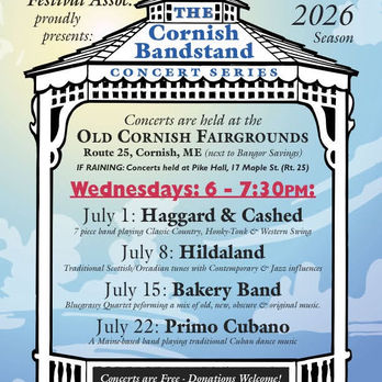 2026 Cornish Bandstand Concert Series