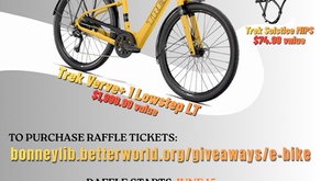 Bonney Memorial Library E-Bike Raffle