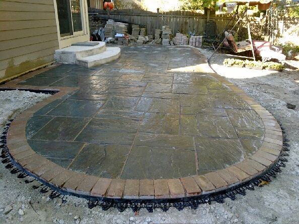 Bluestone Patio Installation