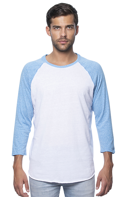 Thumbnail: Royal Apparel UNISEX TRIBLEND RAGLAN BASEBALL shirt