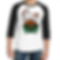 Dumpster Fire 3/4 Sleeve Raglan Shirt Unisex Cut