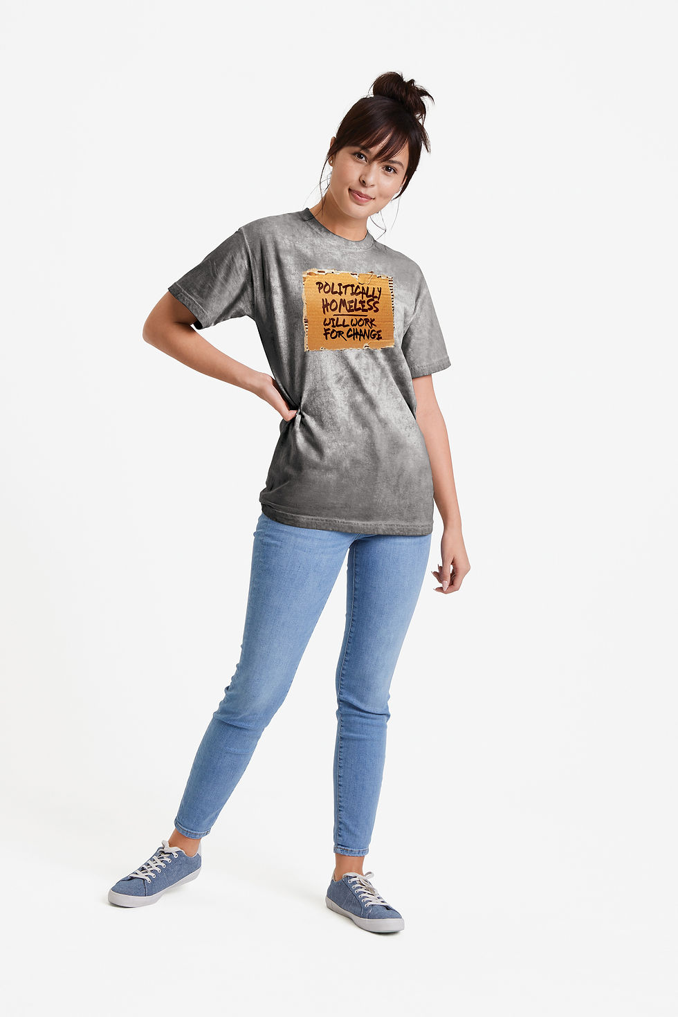 Thumbnail: Politically Homeless Unisex Colorblast Tee