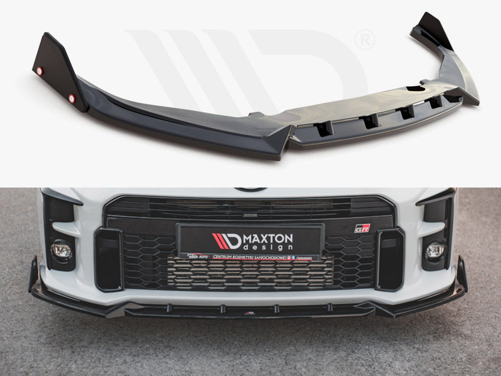 Maxton Front Splitter (+Flaps) V2 Toyota GR Yaris MK4 (2020-Present)