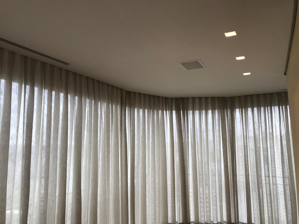 Cortina Wave em Linho Dentro do Cortineiro