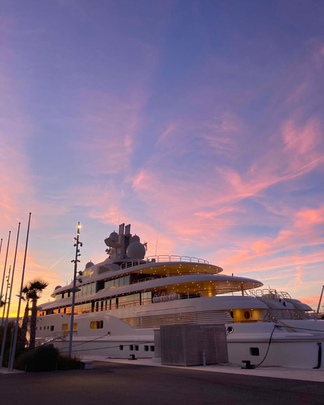 Superyachts on the IYCA quay in Antibes