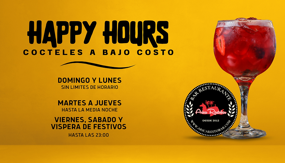 happy hours - Arica Restobar