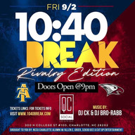 10:40 Break NCCU Charlotte Alumni Chapter Aggie Eagle Rivalry Edition Labor Day Weekend 2022