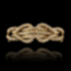 Bracelet manchette en or jaune