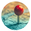Map with pin
