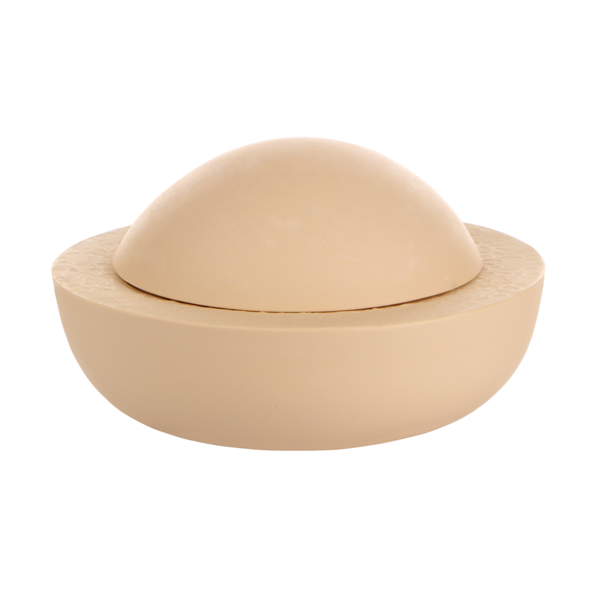 Miniaturbild: Porzellandose, eingefärbtes Porzellan, Pastellkeramik, weißes Porzellan, Keksdose, Struktur, runde Dose, mano design,
