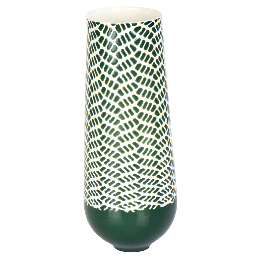 Miniaturbild: Porzellanvase, Bonechina Porzellan, Vase mit Muster, färbige Vasen, Struktur, Keramik in Wien, mano design