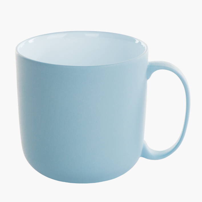 Miniaturbild: eingefärbtes Porzellan, Tasse, Kaffeetasse, Bonechina Porzellan, Blautöne