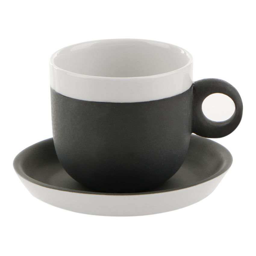 Thumbnail: Kaffeetassen, bunte Kaffeetassen, eingefärbtes Porzellan.