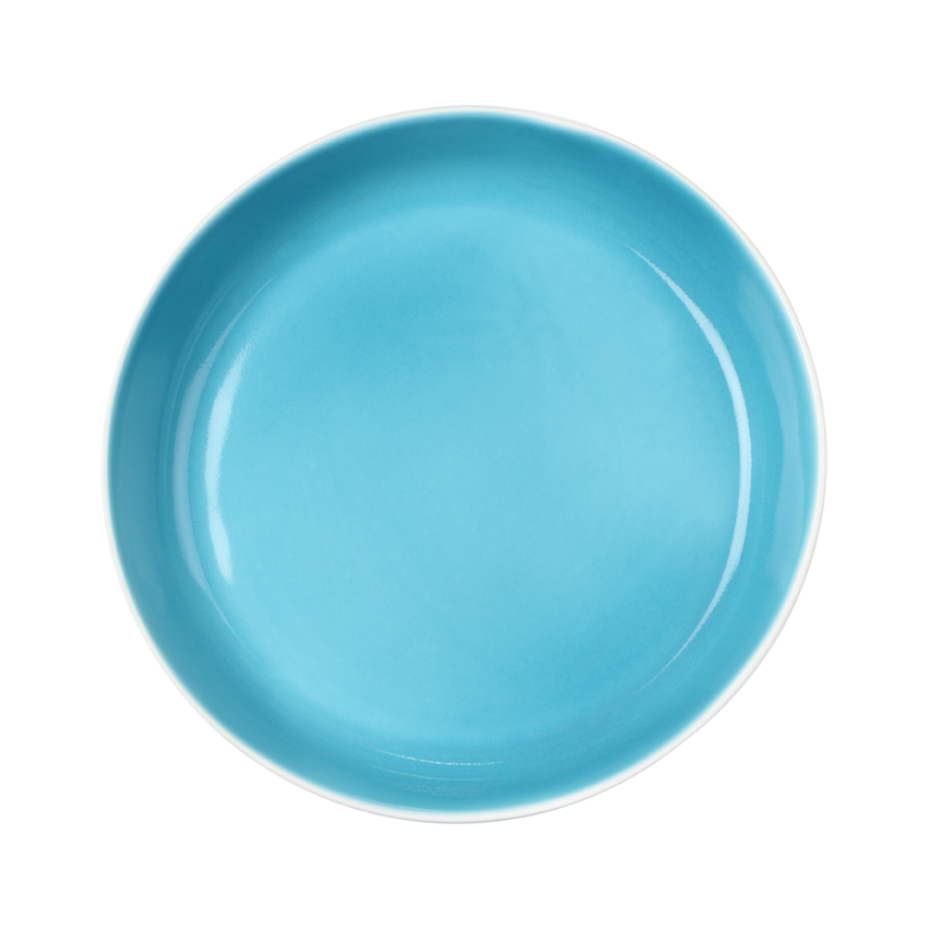Thumbnail: Suppenteller, Bonechina Porzellan, weißes Porzellan, modernes Geschirr, Porzellanwerkstatt Wien, buntes Geschirr, manodesign
