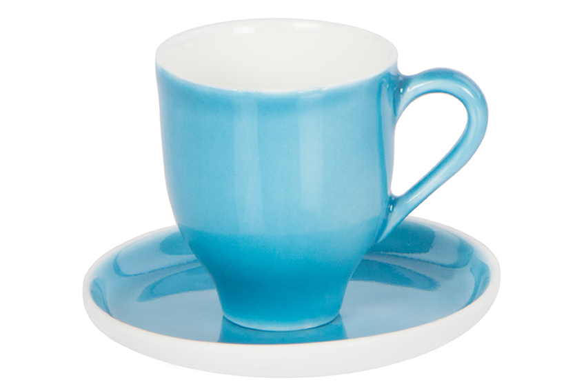 Miniaturbild: Kaffeetasse, Bonechina Porzellan, weißes Porzellan, buntes Porzellan, Porzellanwerkstatt Wien,modernes Geschirr, manodesign