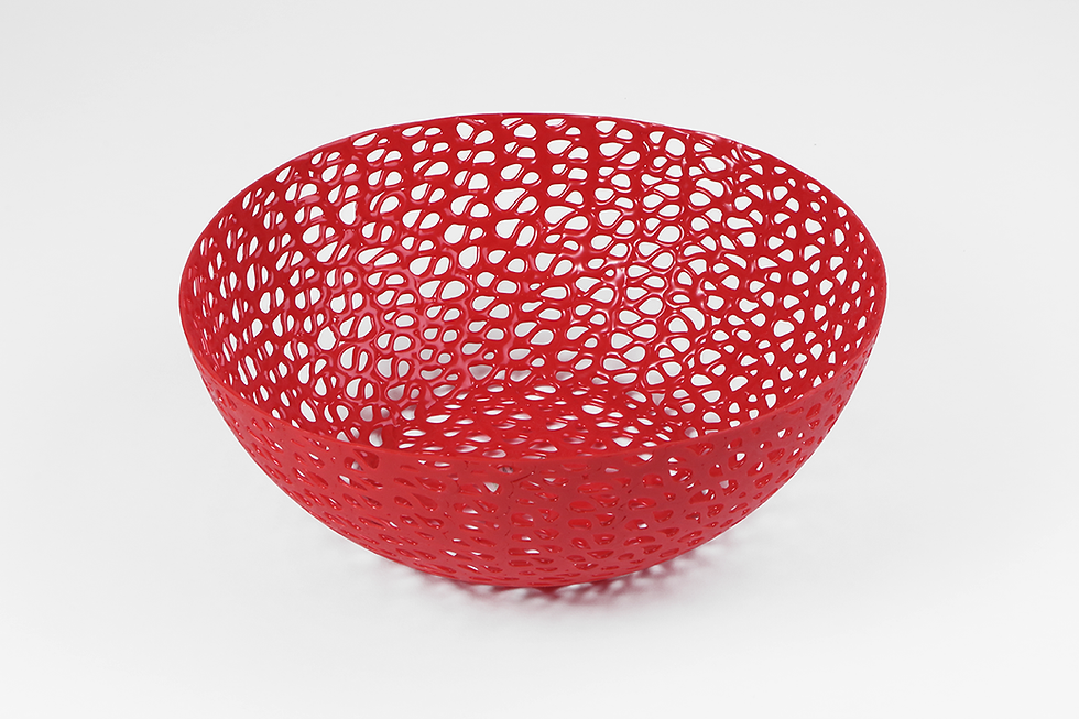 Thumbnail: weiche Schale, Obstschale,flexible Schale, thermoplastisches Material, handgespritzt, manodesign Wien,