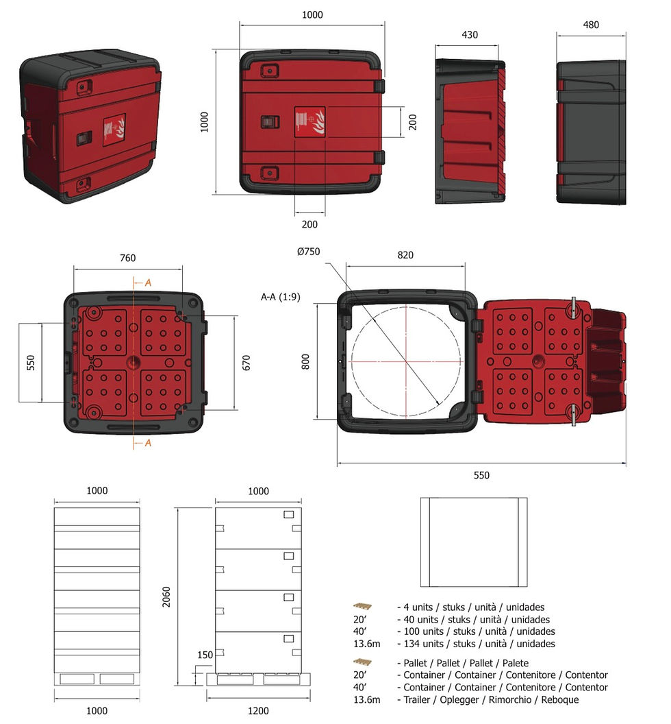 Miniature : Habillage coffre pour RIA en polyéthylène
