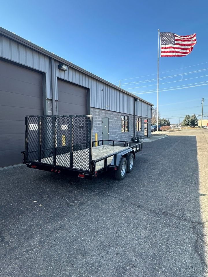 Thumbnail: 2024 Liberty 7x16 tandem axle utility trailer