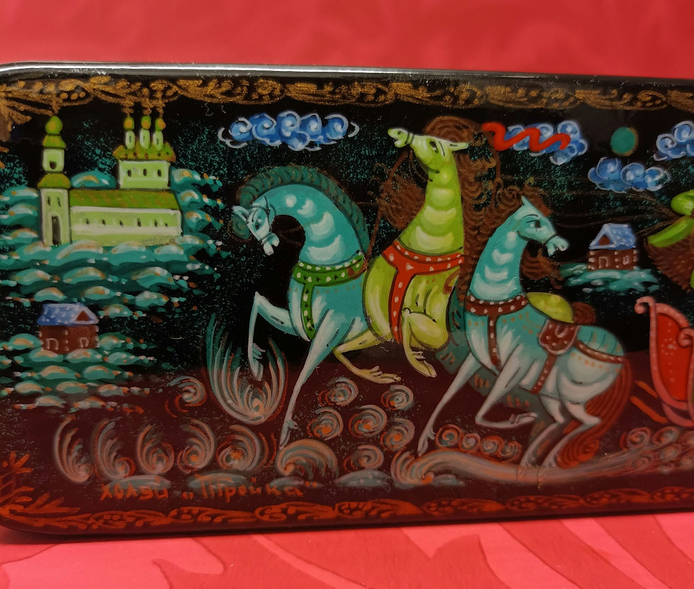 Thumbnail: Troika Fairytale Hand Painted Box