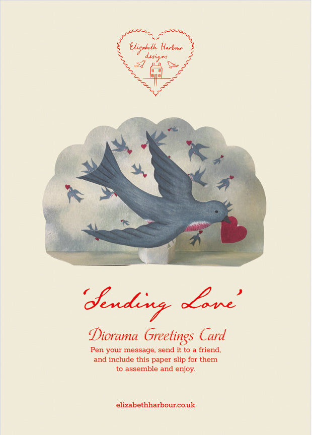 Thumbnail: Wedding Diorama Card, Sending Love Diorama Card, Elizabeth Harbour Designs 