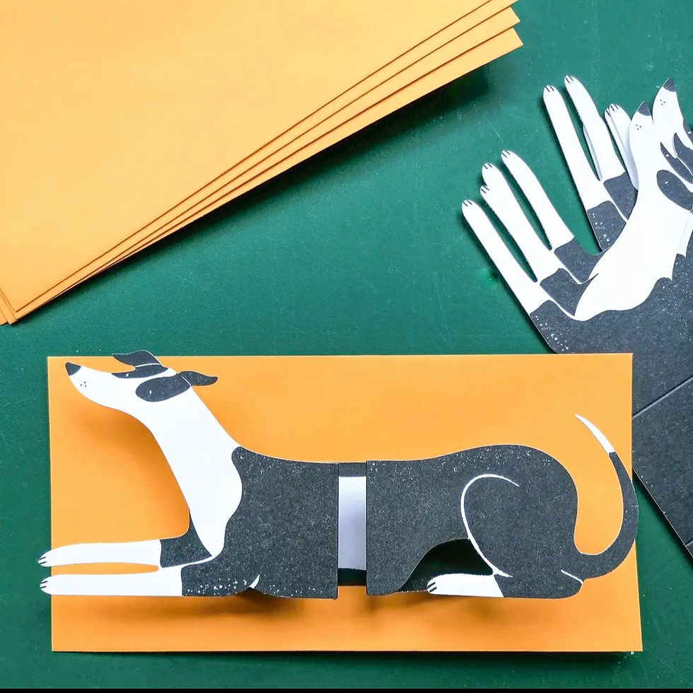 Thumbnail: 'Albert' Extendable Hound Card by Bryony Moss