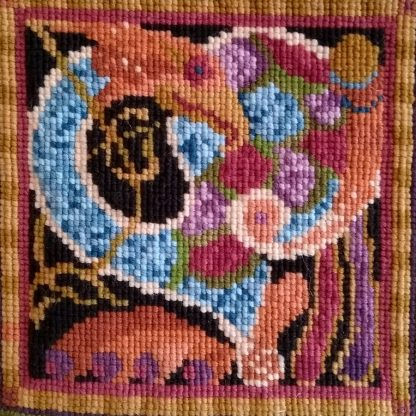 Celtic Bird Tapestry Cushion or Picture Kit, Celtic Bird (Dark) Tapestry Kit