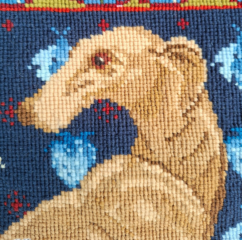 Thumbnail: The Greyhound and The Bee, Tapestry Kit,  Counted Cross-stitch Kit,  Needlepoint