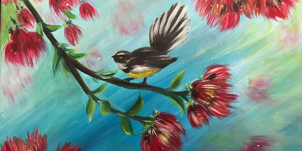 Saturday Arvo - Fantail in Pohutukawa!