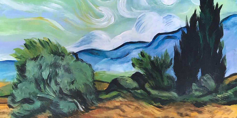Saturday night - Van Gogh Wheat Field & Cypresses (2 Ticket left!)