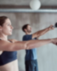 Séance d'entraînement kettlebell