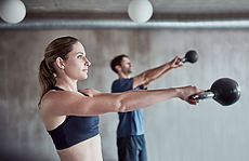 Workout mit Kettlebell